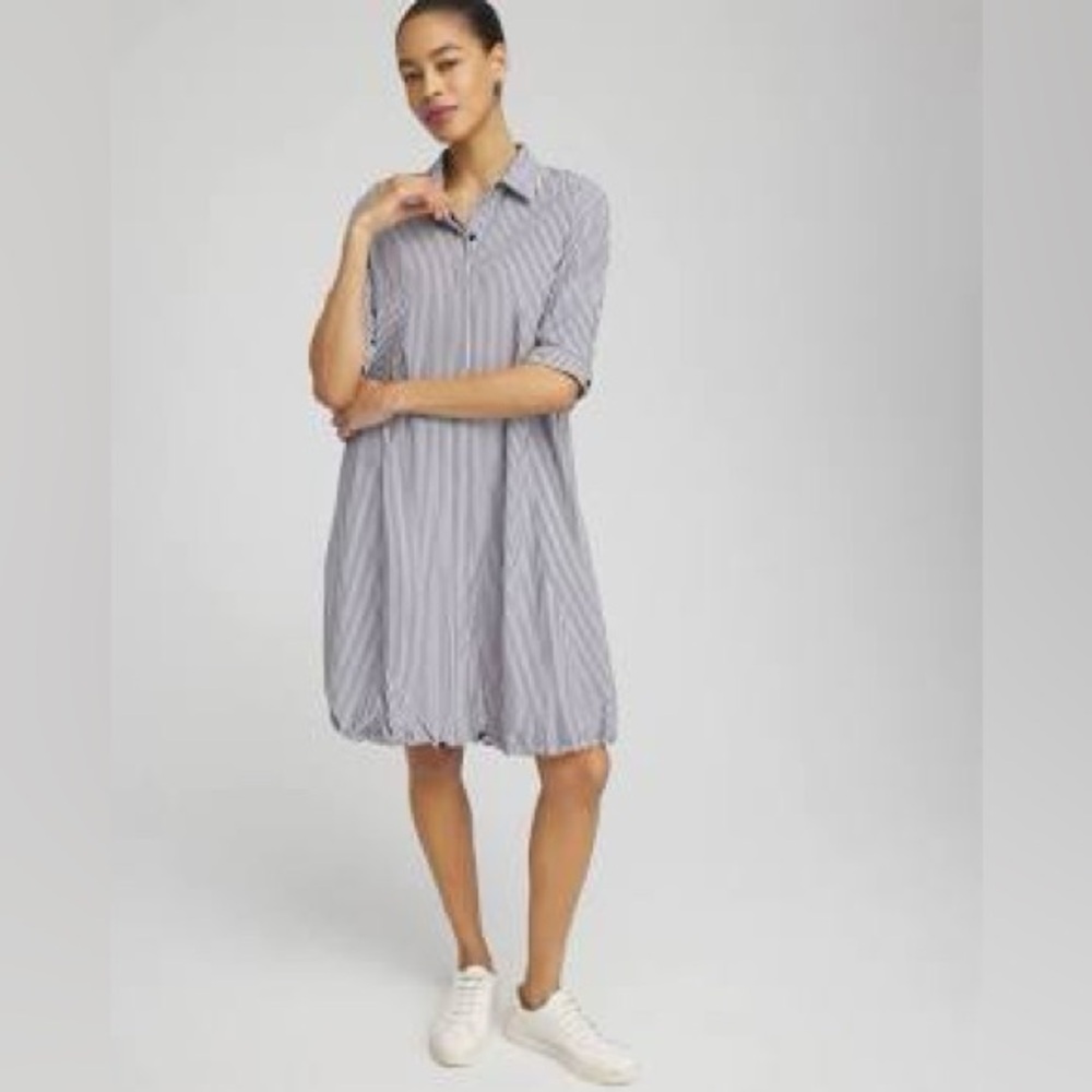 Chico's Striped Bungee Dress